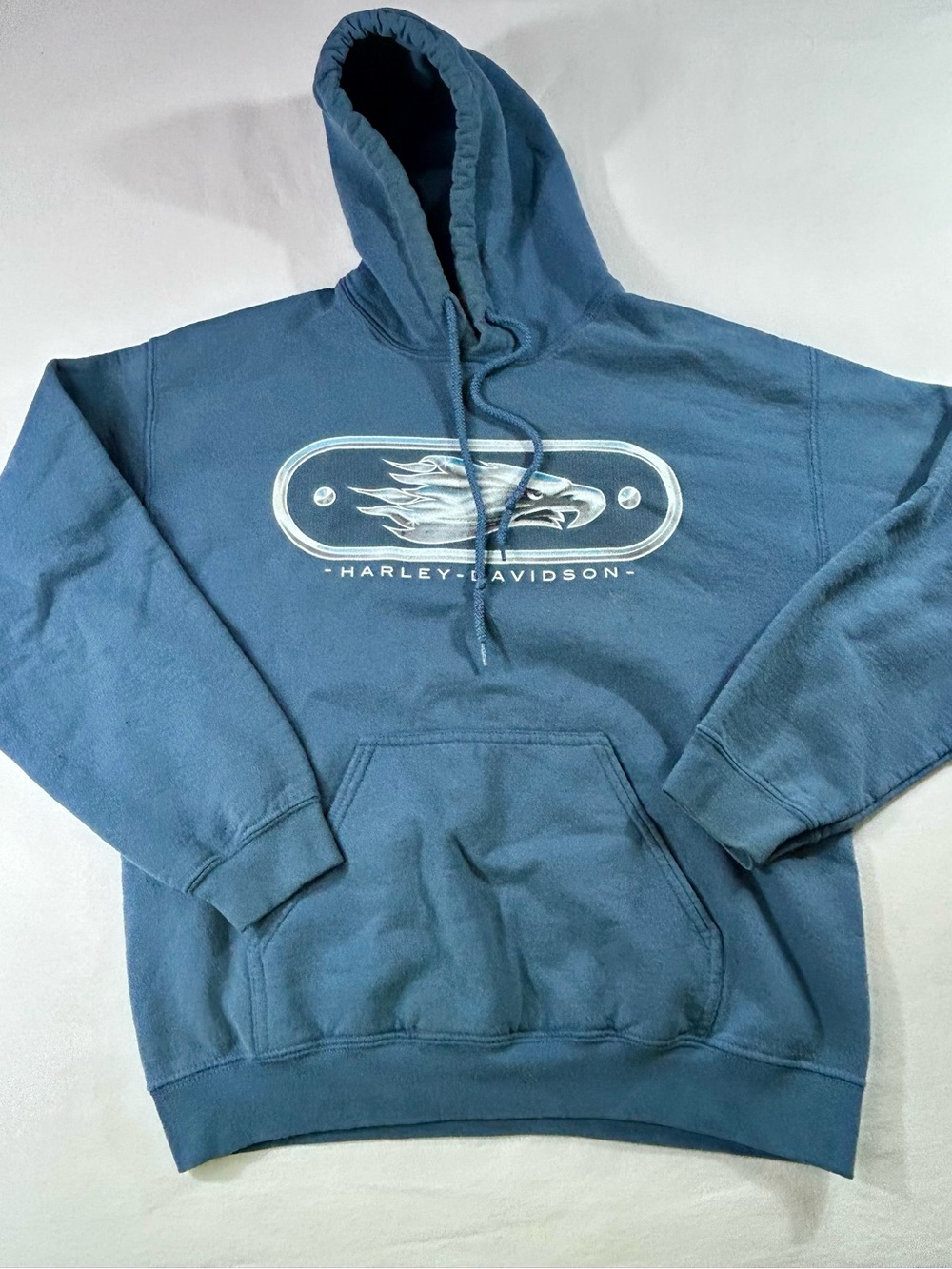 Harley Davidson Screamin Eagle Hoodie M Blue